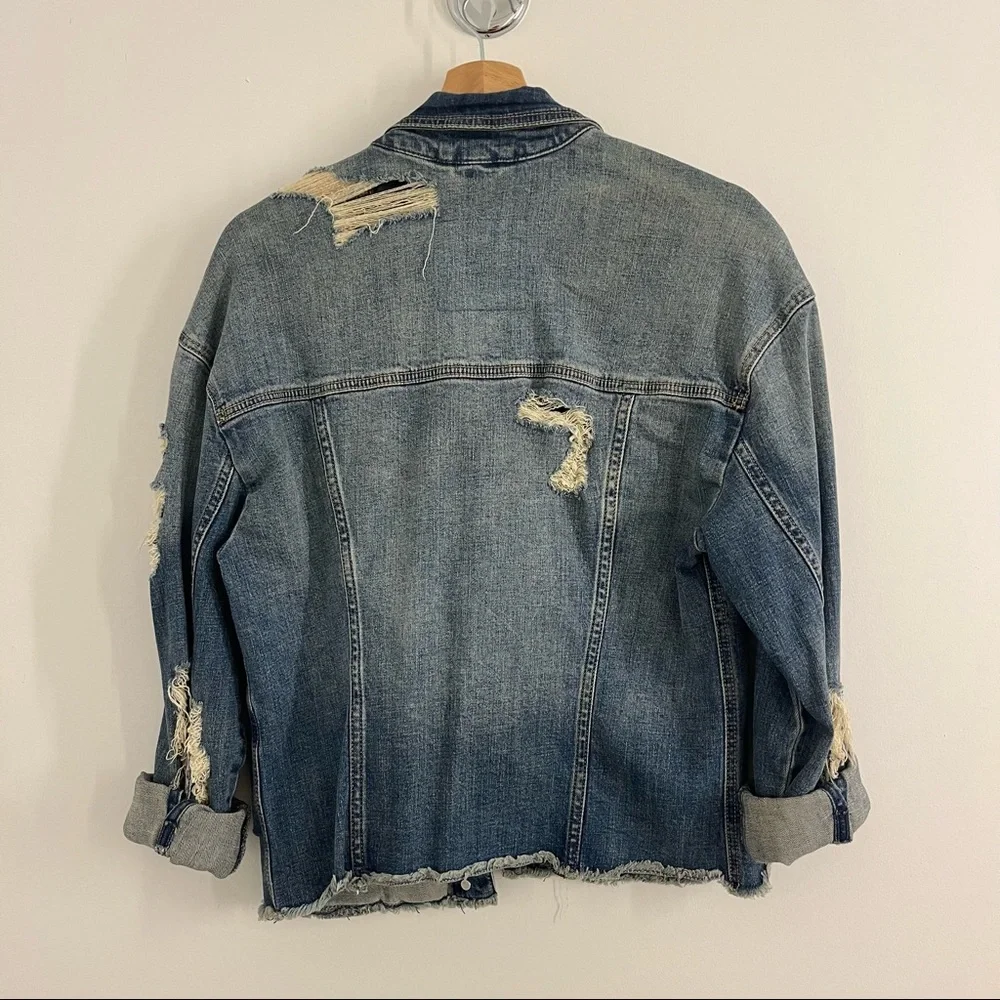 Hollister Distressed Jean Jacket - Picture 5 of 5